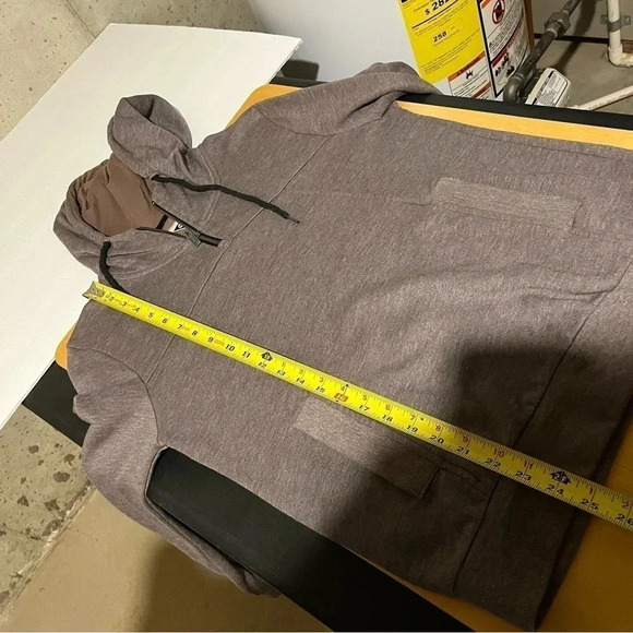 Roxy Sweater Womens Small Gray Pullover Hoodie Quarter Zip Pockets - Picture 6 of 10